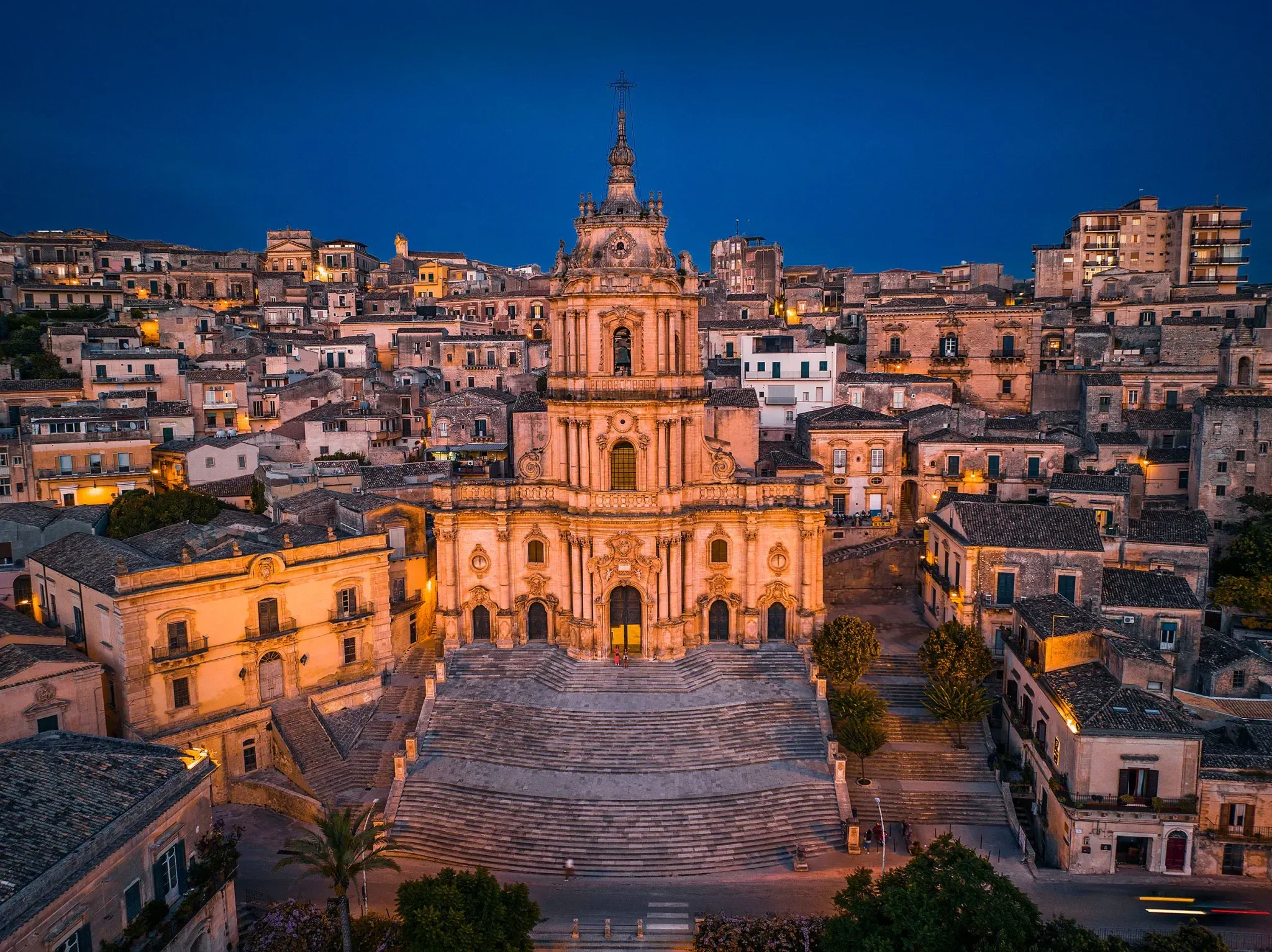Modica, scalinata del Duomo di San Giorgio