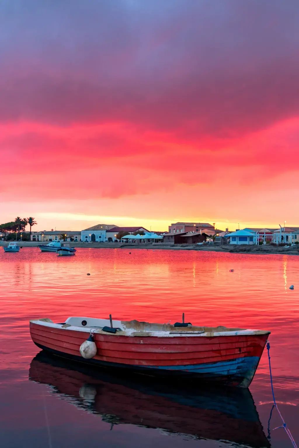 Marzamemi tramonto infuocato