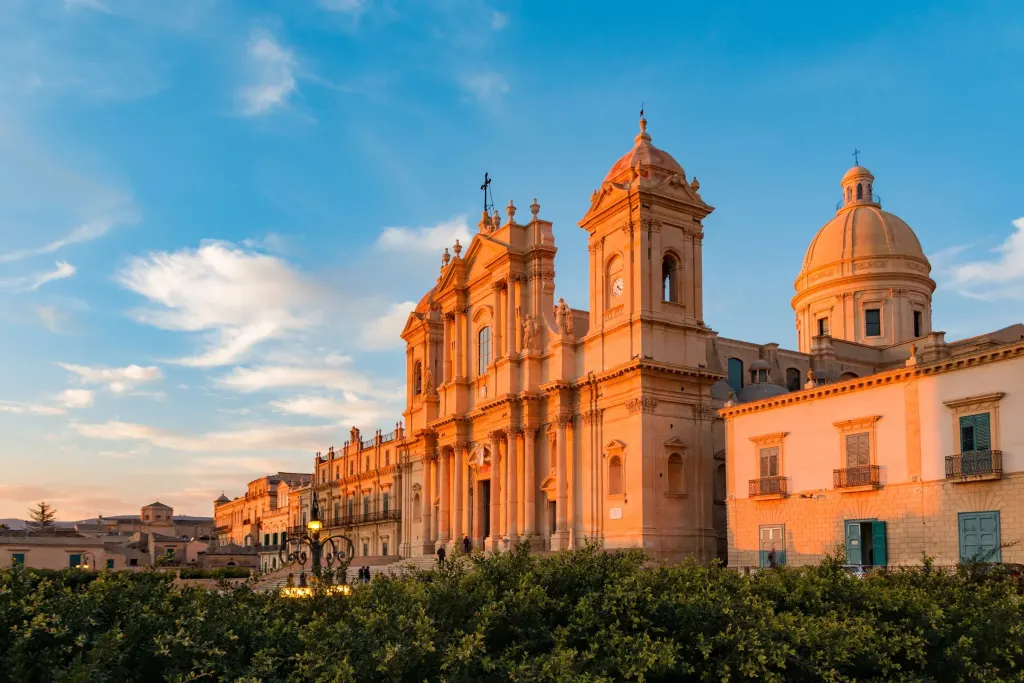 Cattedrale di Noto al tramonto